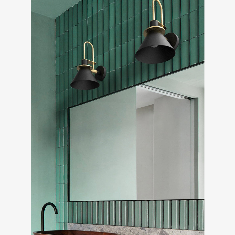 Applique murale en alliage mat architectural - Applique murale conique nordique minimaliste