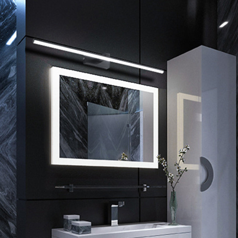 Lumières de salle de bain au-dessus du miroir avec barre linéaire ultra-fine - Moderne et minimaliste