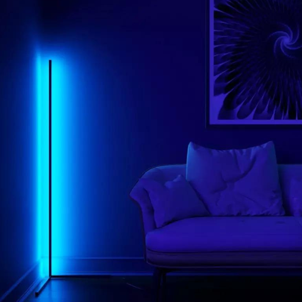 LED-Eck-Stehlampe mit Fernbedienung – Minimalistisches RGB