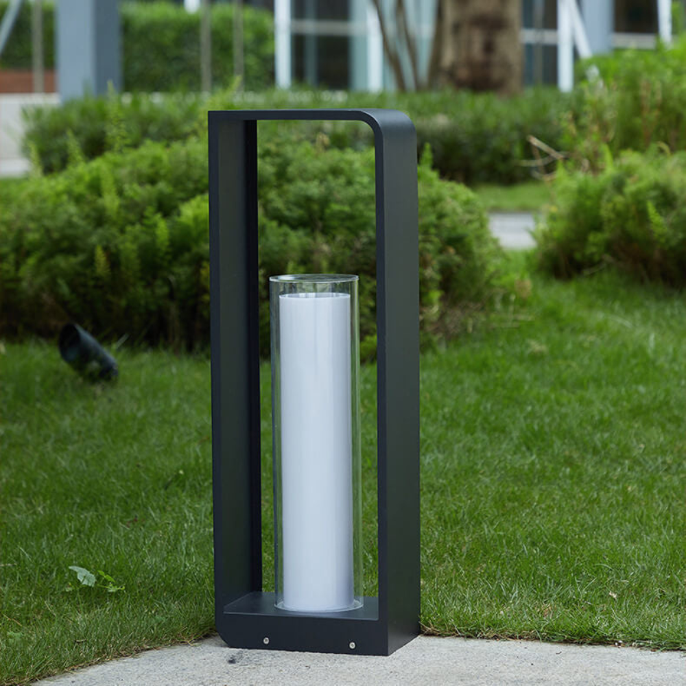 Lanterne de sol extérieure moderne à DEL - Lumière de patio minimaliste