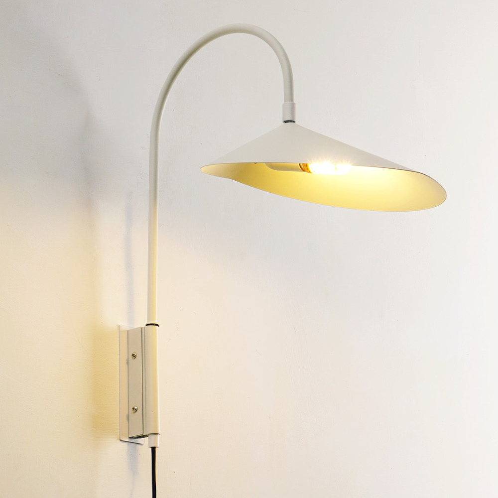 Wall Lamp with 180 Degree Rotation - Minimalist Mid Century Black