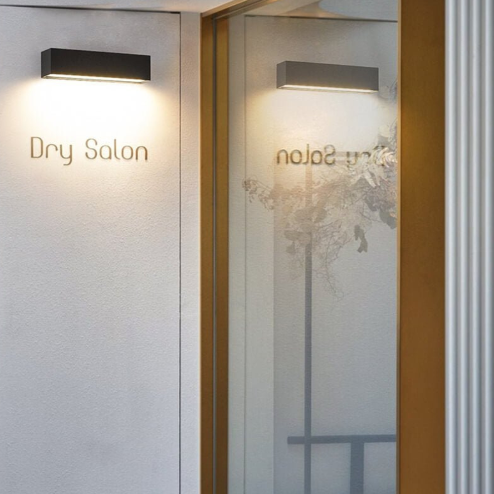 Außen-LED-Verandaleuchten mit mattiertem Acrylschirm und Aluminiumgehäuse – Moderne Wandleuchte