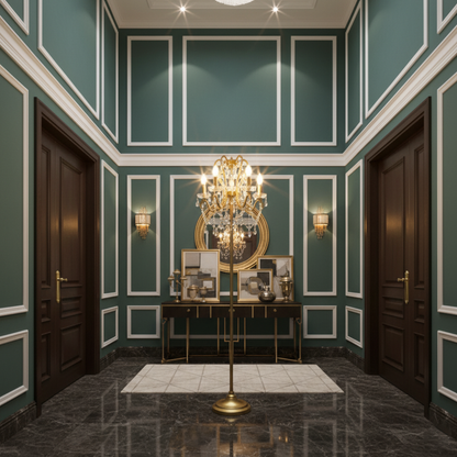 Dimmable Floor Lamp with Ornate Iron Scrollwork and Faceted Crystal Strands