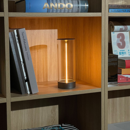 Modern Cylinder LED Lamp - Cordless Magnetic Rechargeable Accent Light