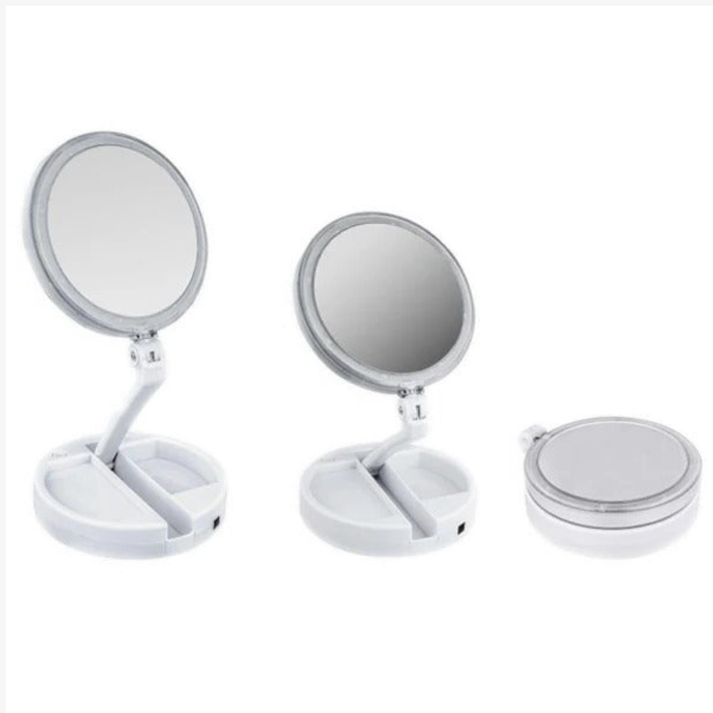 LED-Schminkspiegel mit kreisförmigem Halo-Radius – modern und minimalistisch