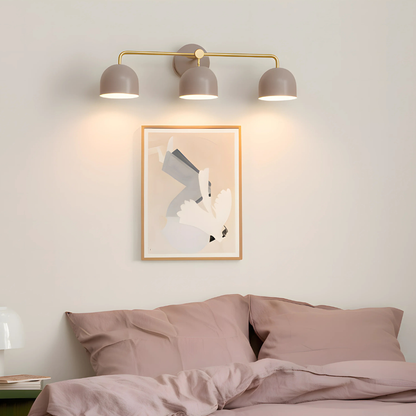 Bathroom lights above mirror with Metallic Frame - Mid-Century Modern