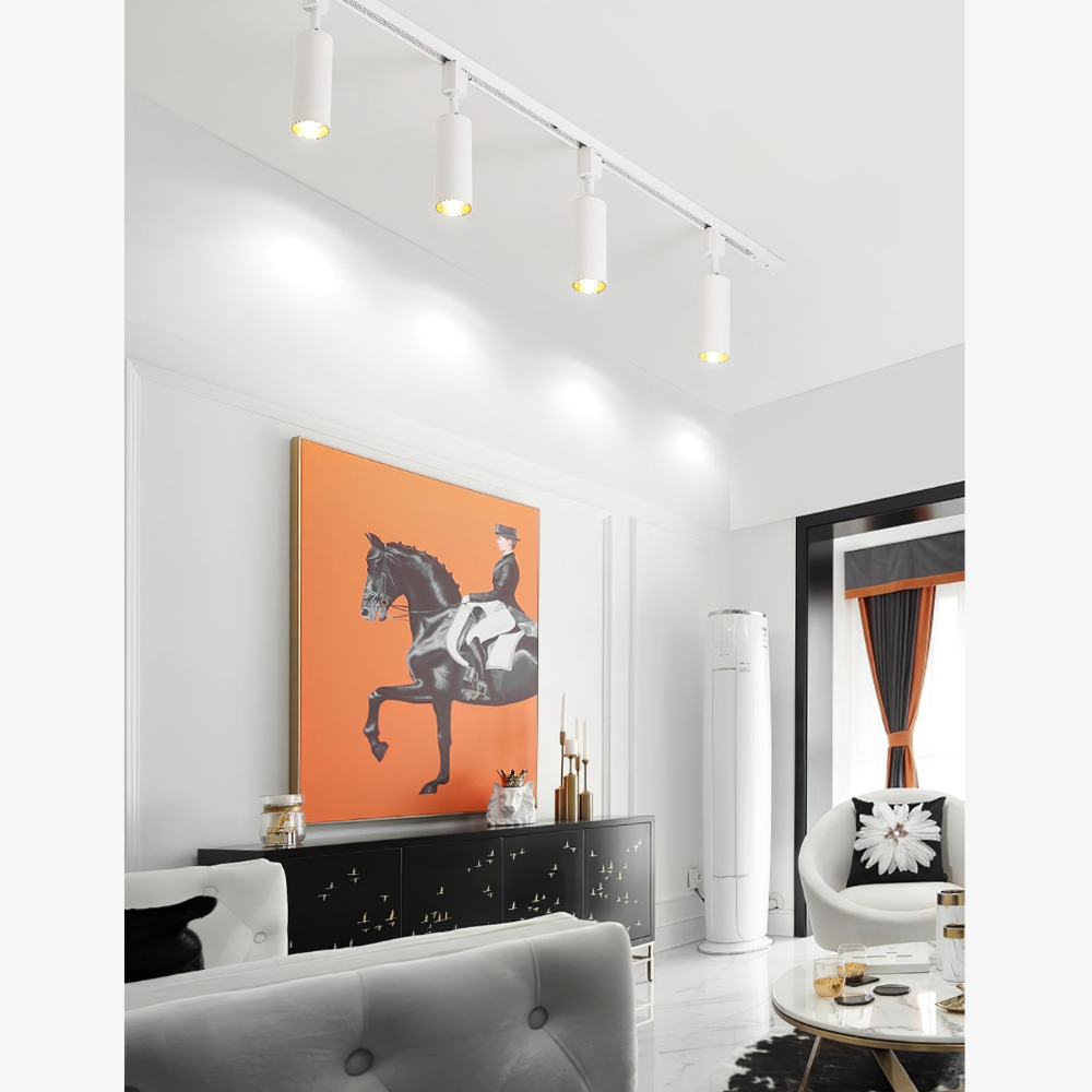 LED Track Lighting with Integrated LED and Adjustable Rail - Architectural Style