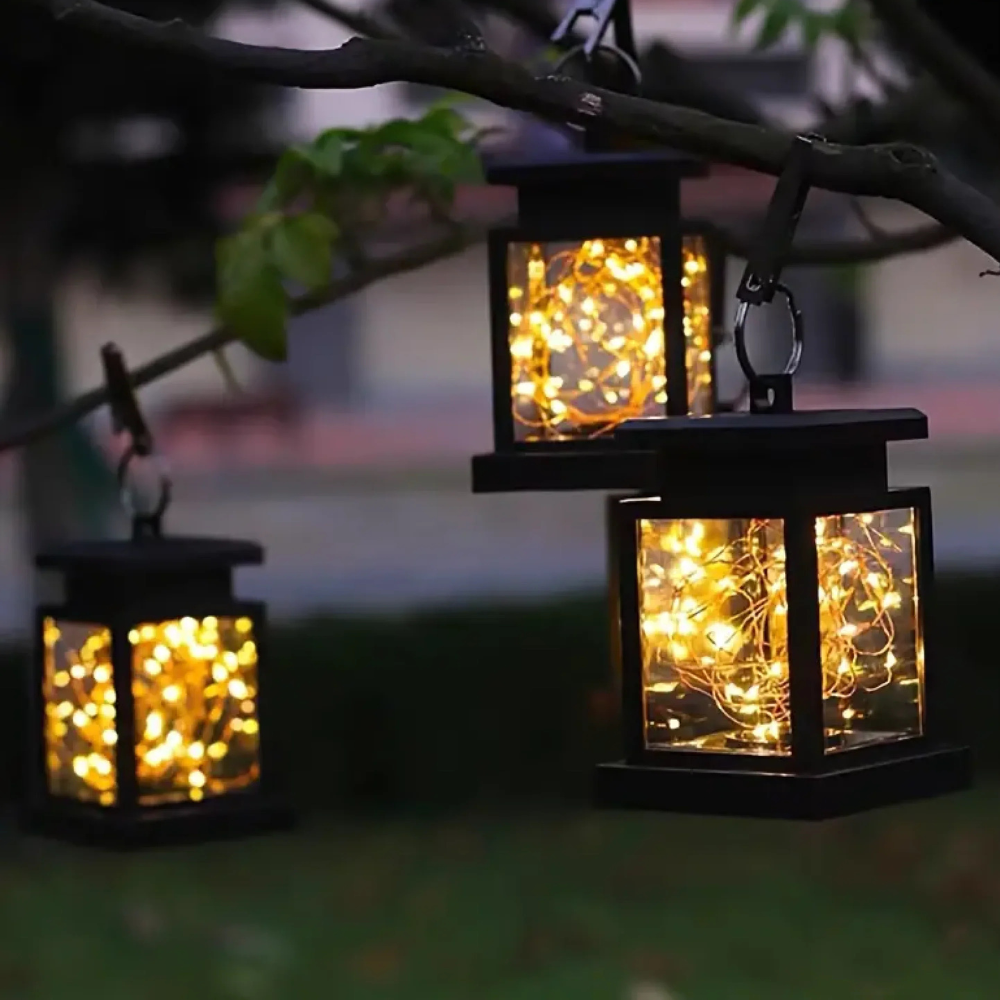 Lanterne décorative de jardin solaire - Éclairage extérieur pour allée