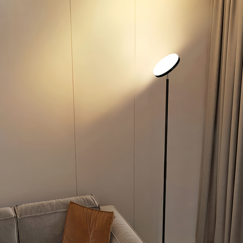Lampadaire réglable avec rotule à 360 degrés et pied en fer mince - Architectural