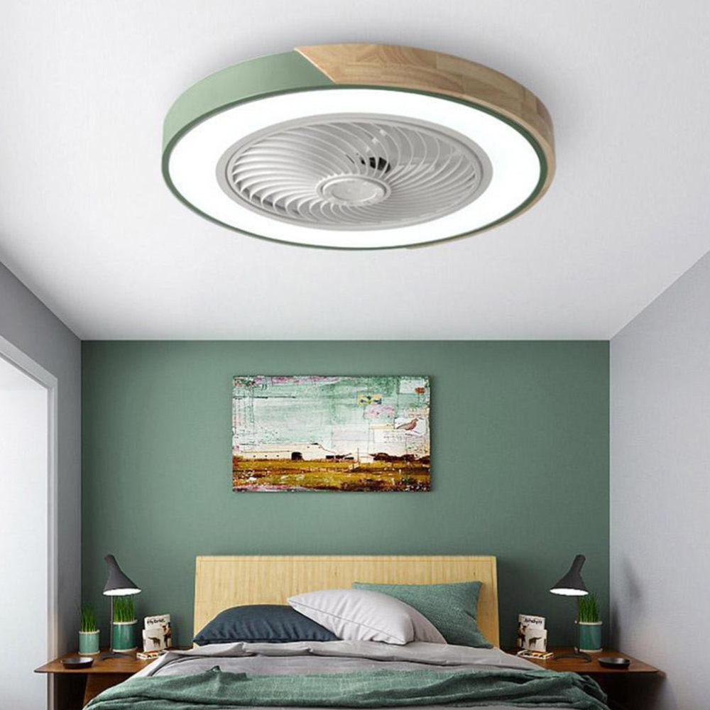 Deckenventilator zum Einbau mit Licht und Holzakzenten – Skandinavischer Stil