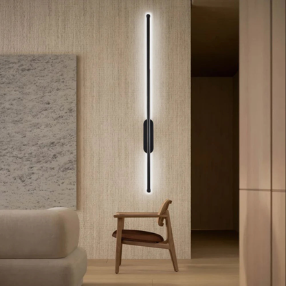 Modern Minimalist Linear LED Wall Sconce - Slim Vertical Wall Lamp