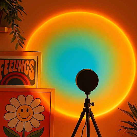 LED Sonnenuntergangslicht-Projektor mit Fernbedienung – 16 Farbwechsel Ambientebeleuchtung