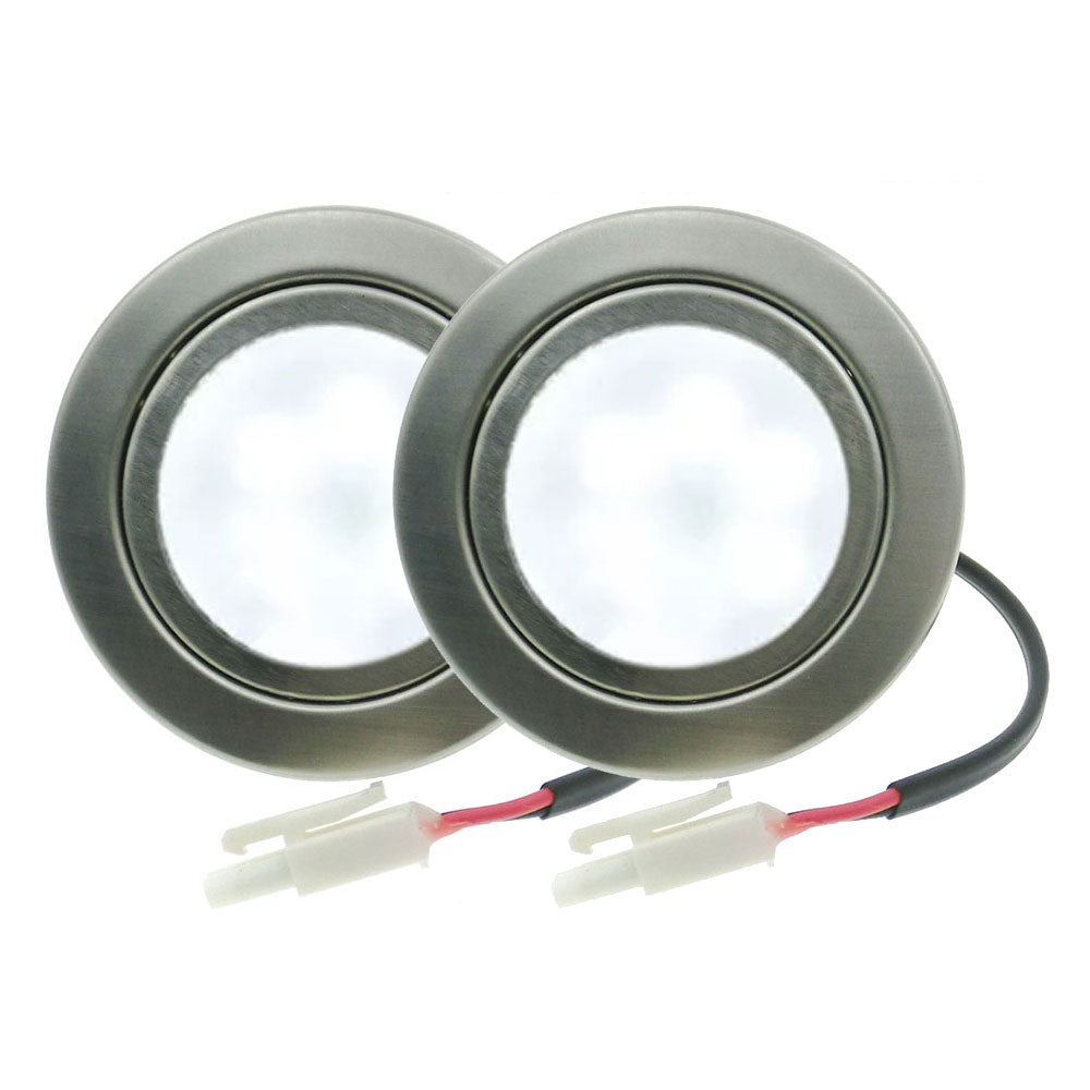 Einbaubeleuchtung, 2er-Pack für Küchenschränke und Schränke – Modernes, flaches Design