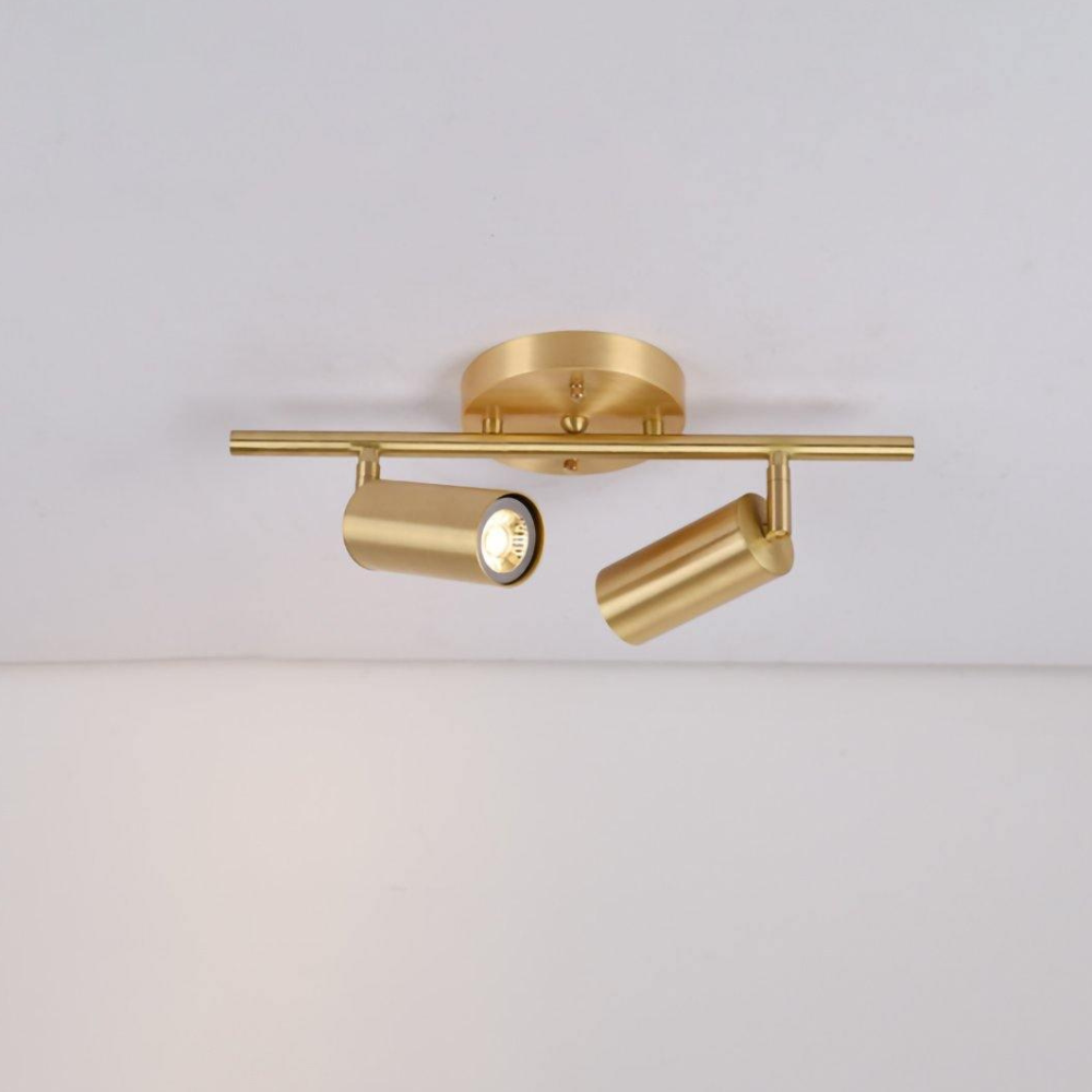 Appliques LED pour coiffeuse avec têtes cylindriques jumelles réglables - Industriel moderne