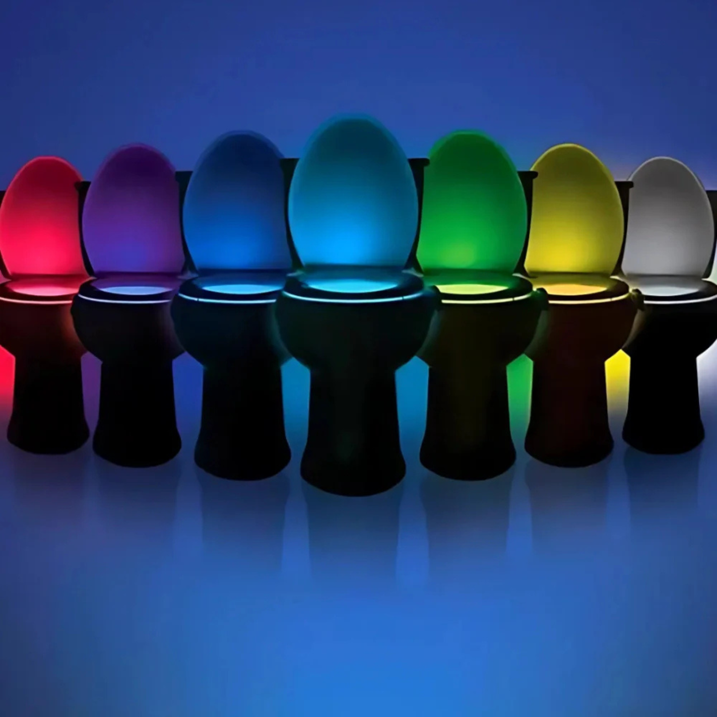 Motion-Sensor LED Bathroom Toilet Night Light