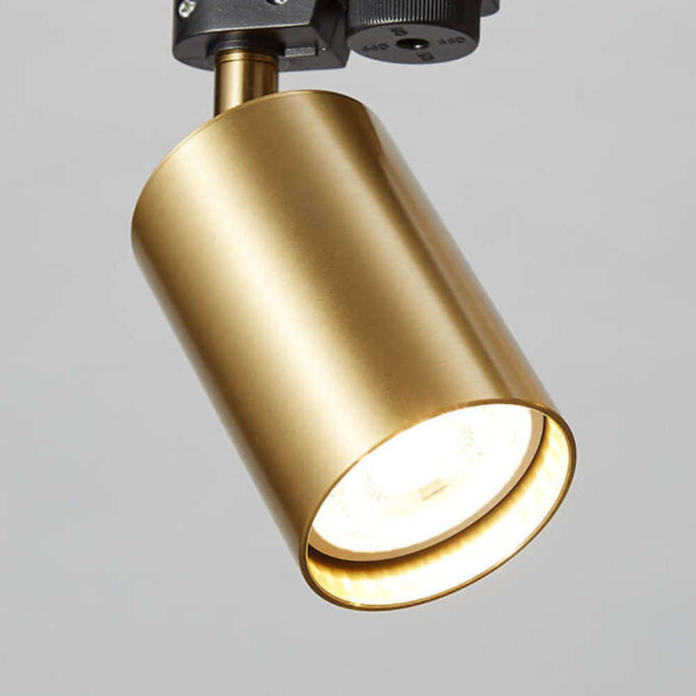 LED Track Lighting System with Adjustable Spotlights - Modern Industrial