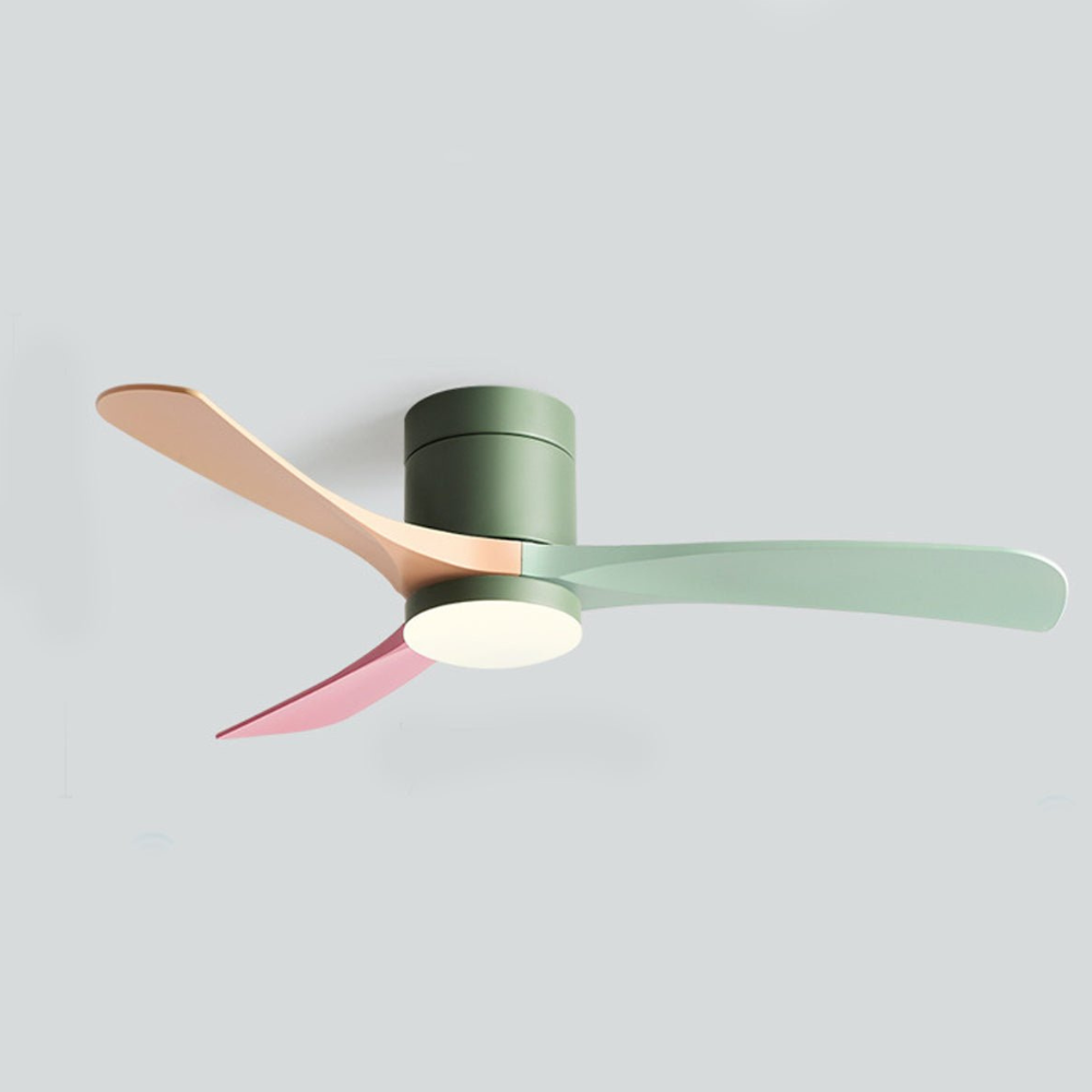 LED-Deckenventilator mit flachem Design und umkehrbarem DC-Motor – Nordischer Stil