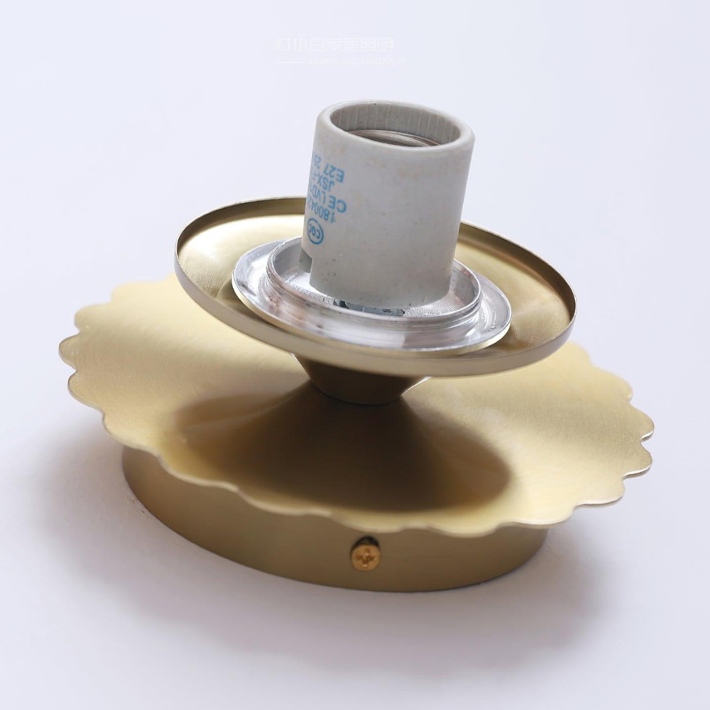 Frosted Sphere Wall Light with Metallic Base - Modern Vintage Design