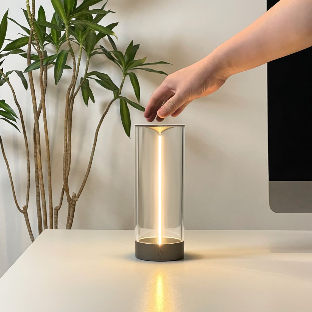 Lampe à LED cylindrique moderne - Lumière d'accent sans fil magnétique rechargeable
