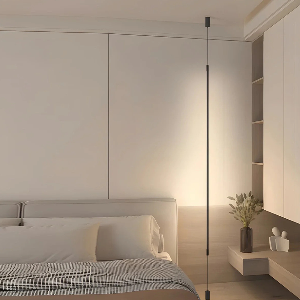 Lampadaire réglable avec ligne verticale du sol au plafond - Haut moderne minimaliste