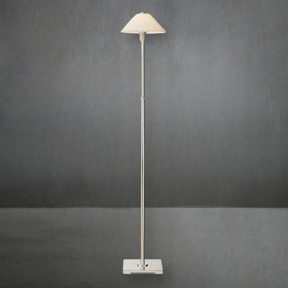 Lampadaire réglable avec structure télescopique en acier - Industriel minimaliste