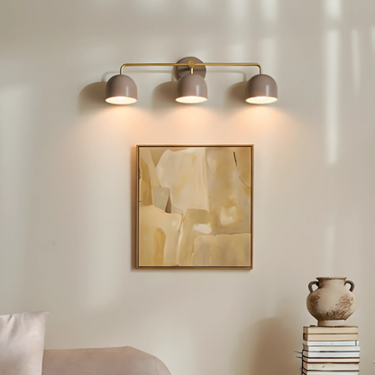 Bathroom lights above mirror with Metallic Frame - Mid-Century Modern