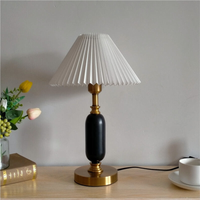 White Pleated + Black Base