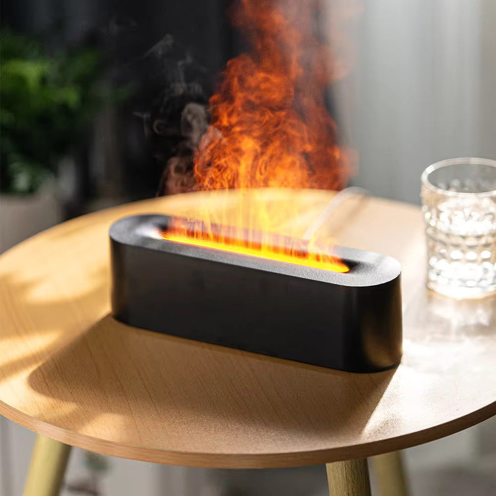Humidificateur d'air Flamme - Brouillard effet volcan et diffuseur d'huiles essentielles