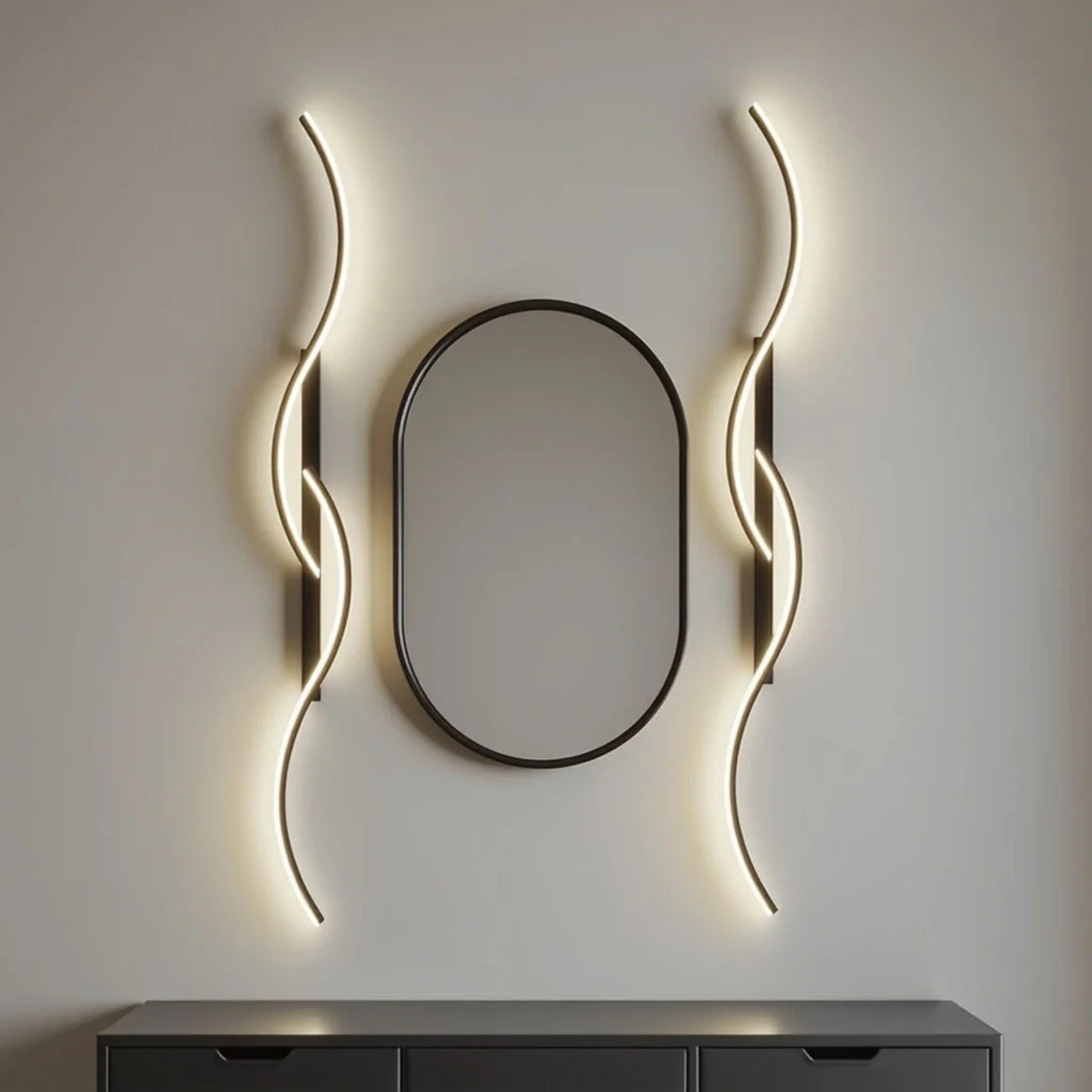 Minimalist Wavy Chic LED Wall Light