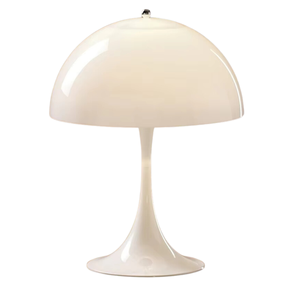 Tischlampe mit Pilzförmigem Schirm – Modernes Mid-Century Kabellos