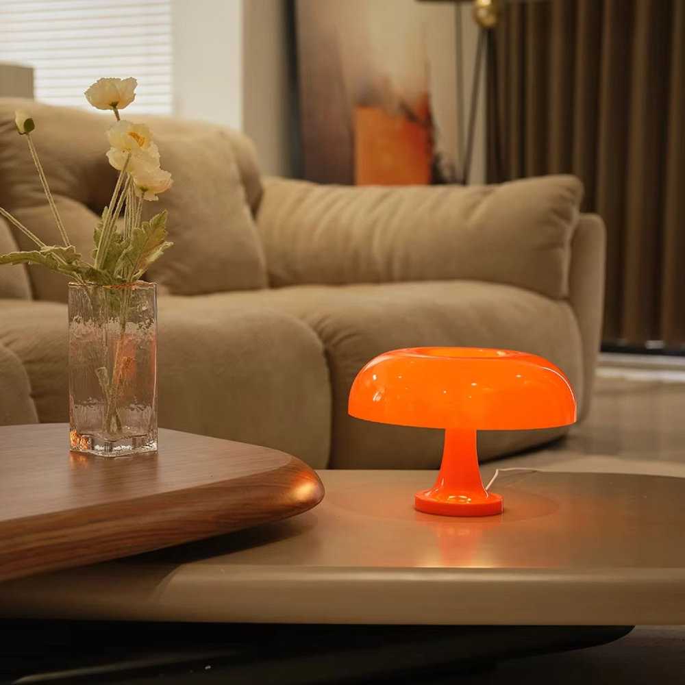 Lampe de bureau en forme de champignon pour bureau à domicile - Minimaliste scandinave