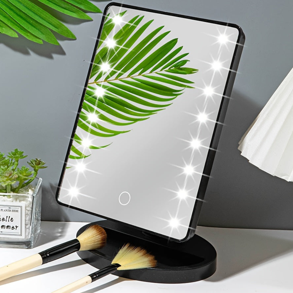 Led makeup mirror with Touch Control and Integrated LED - Modern Minimalist