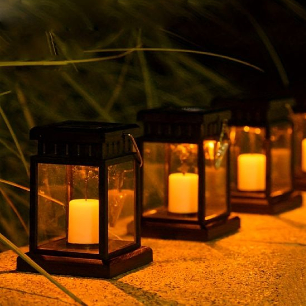 Lanterne décorative de jardin solaire - Éclairage extérieur pour allée