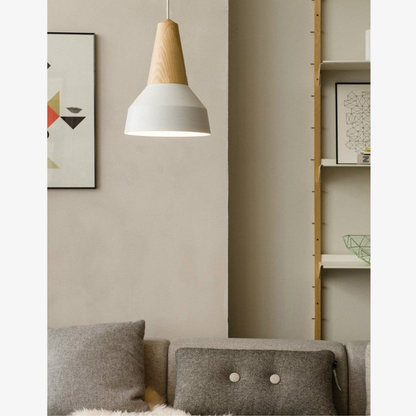 Modern Wood Nordic Pendant Light - Artisan Macaron Silhouette Hanging Lamp