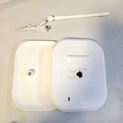 Rechargeable makeup mirror with Integrated Storage Tray - Modern Minimalist