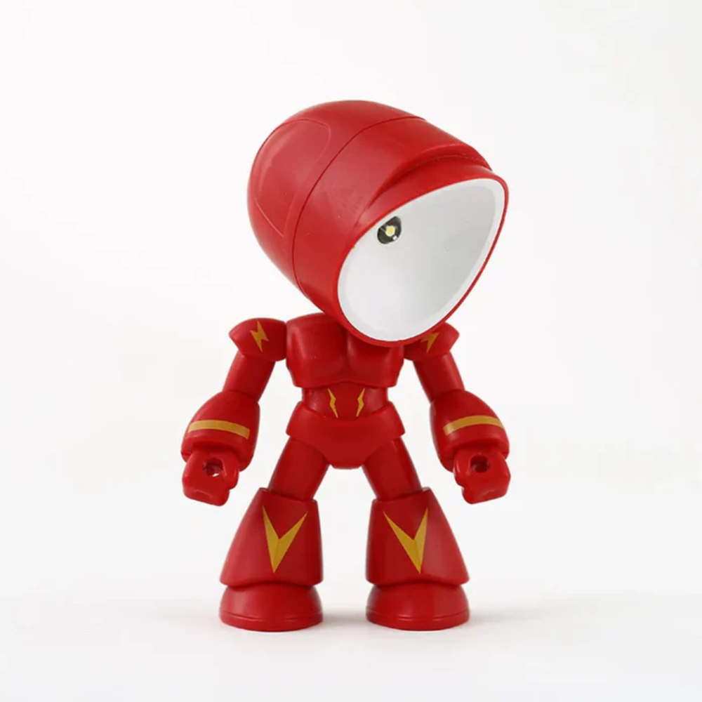 Lampe Mini LED Moderne Inspirée des Robots - Veilleuse d'Accent au Caractère Ludique