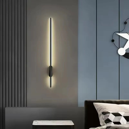 Modern Minimalist Linear LED Wall Sconce - Slim Vertical Wall Lamp