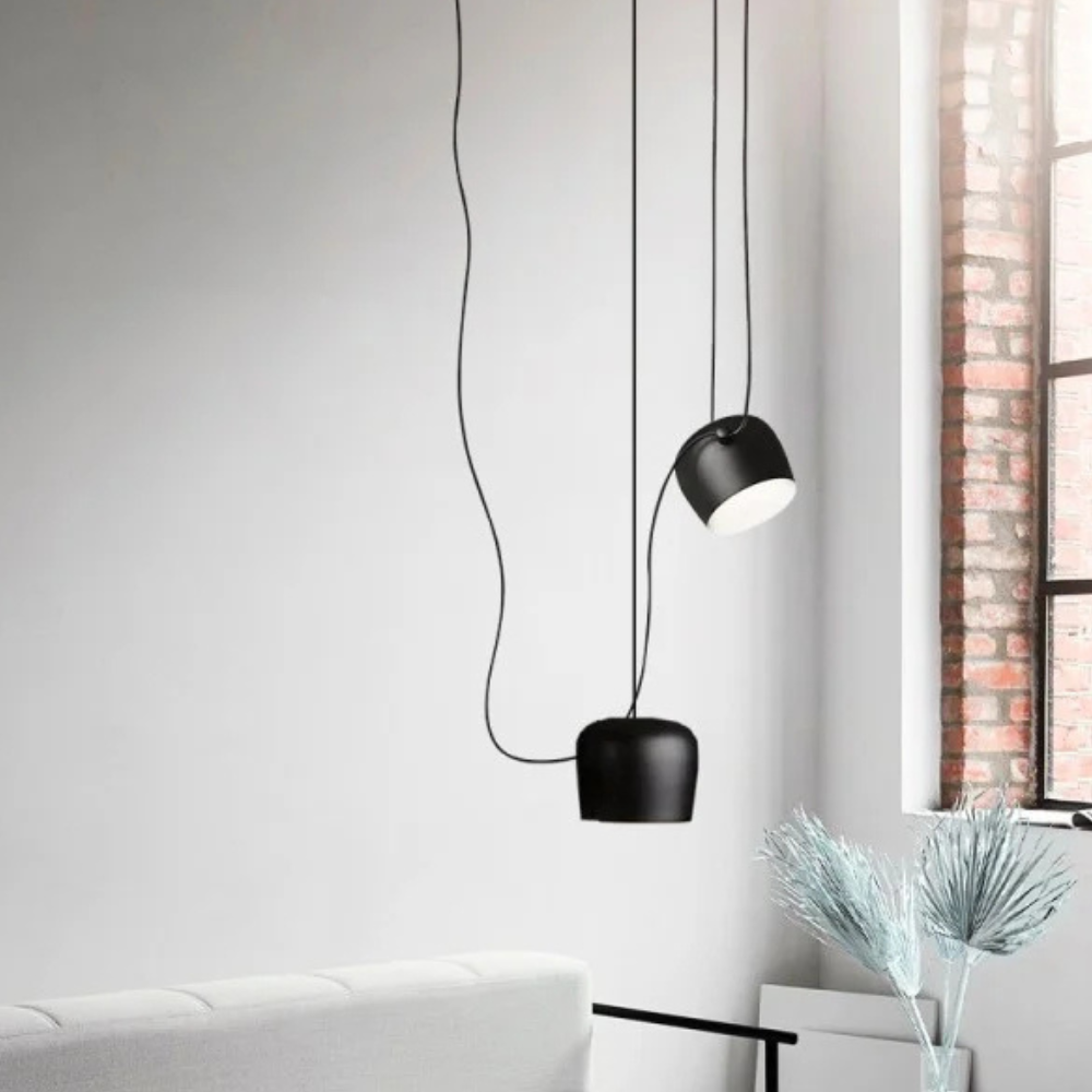 Moderne Drapierte Glocken-Pendelleuchte – Mehrfachkabel Verstellbare Pendelleuchten