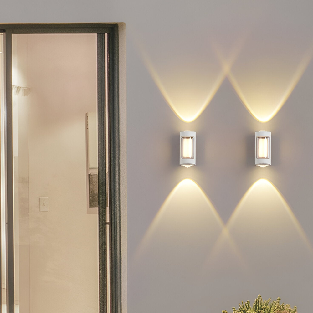 Außen-LED-Verandaleuchten mit integrierter LED und mattierter Acryllinse