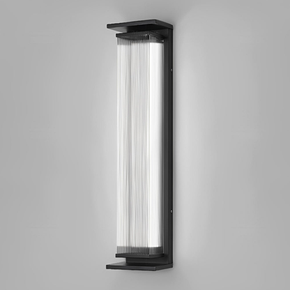 Entryway light fixtures with Vertical Stainless Steel Frame - Industrial Modern