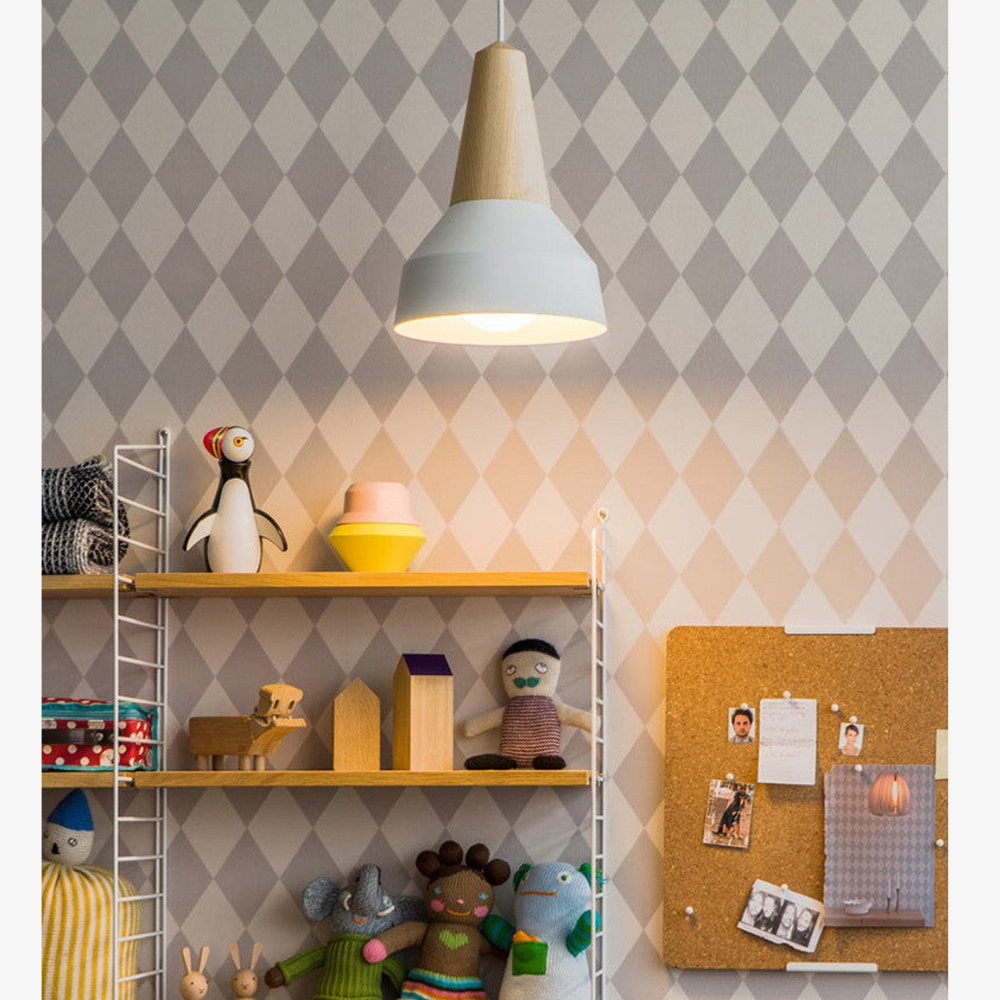 Modern Wood Nordic Pendant Light - Artisan Macaron Silhouette Hanging Lamp