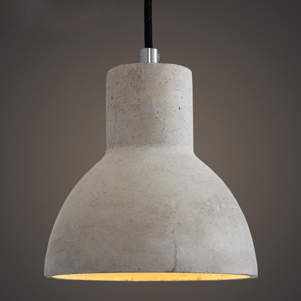 Modern Concrete Minimalist Pendant Light - Nordic Industrial Geometric Hanging Lamp