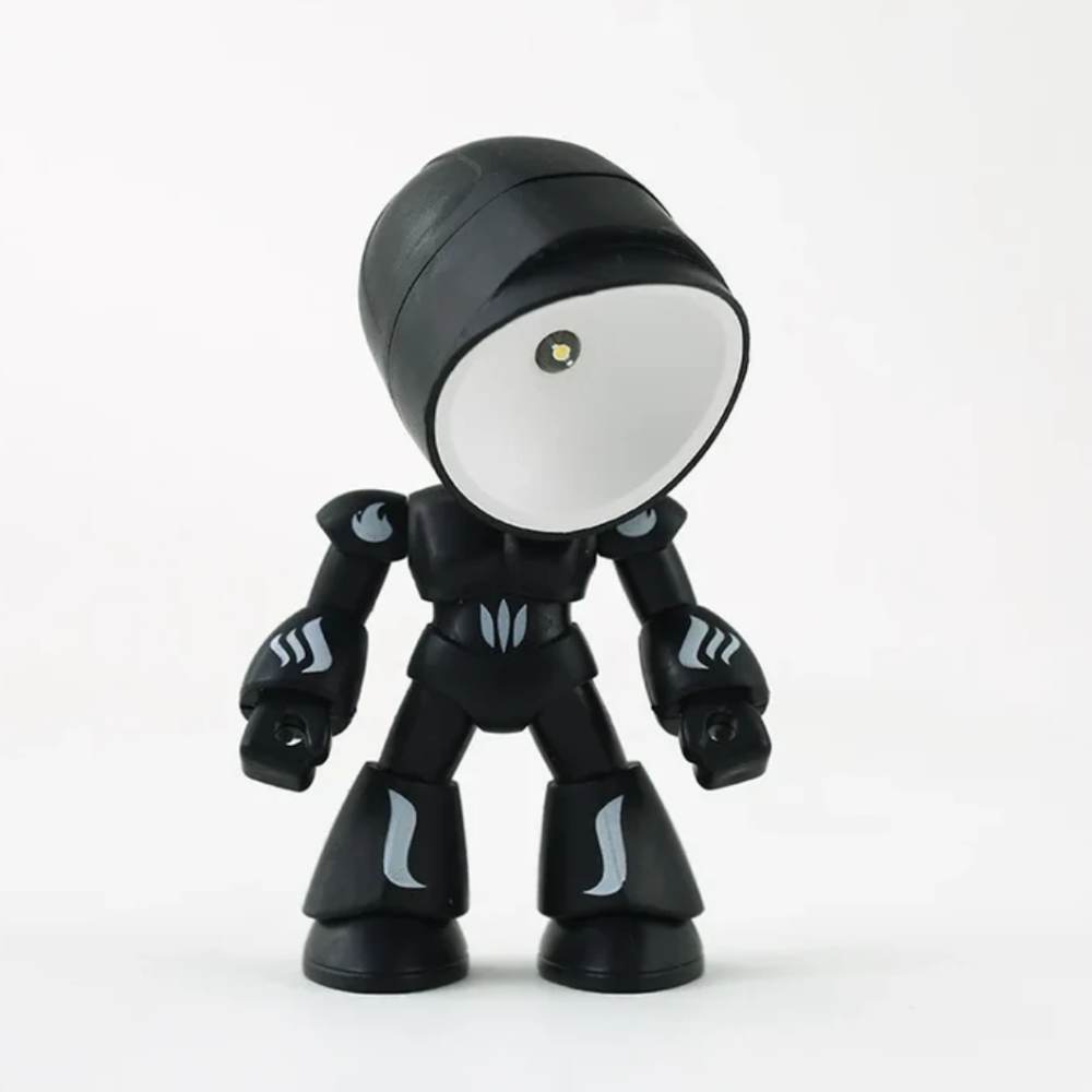 Lampe Mini LED Moderne Inspirée des Robots - Veilleuse d'Accent au Caractère Ludique