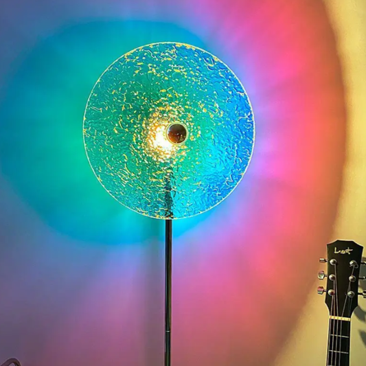 Wiederaufladbare Sonnenuntergangslampe mit drehbarem Kopf – Mid-Century-Modern