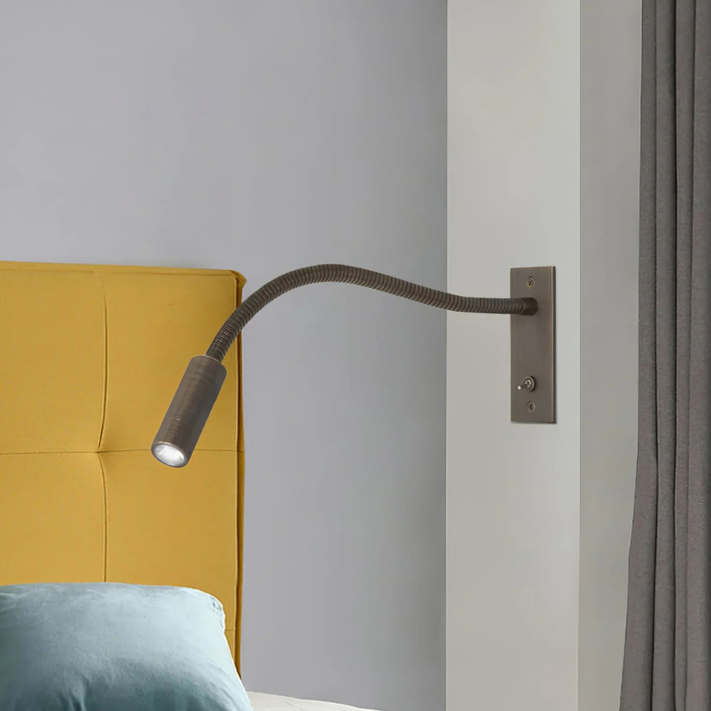Modern Flexible Gooseneck Wall Light - Minimalist Adjustable Reading Sconce