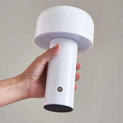 Mushroom Table Lamp Rechargeable LED with Adjustable Brightness - Mid Century