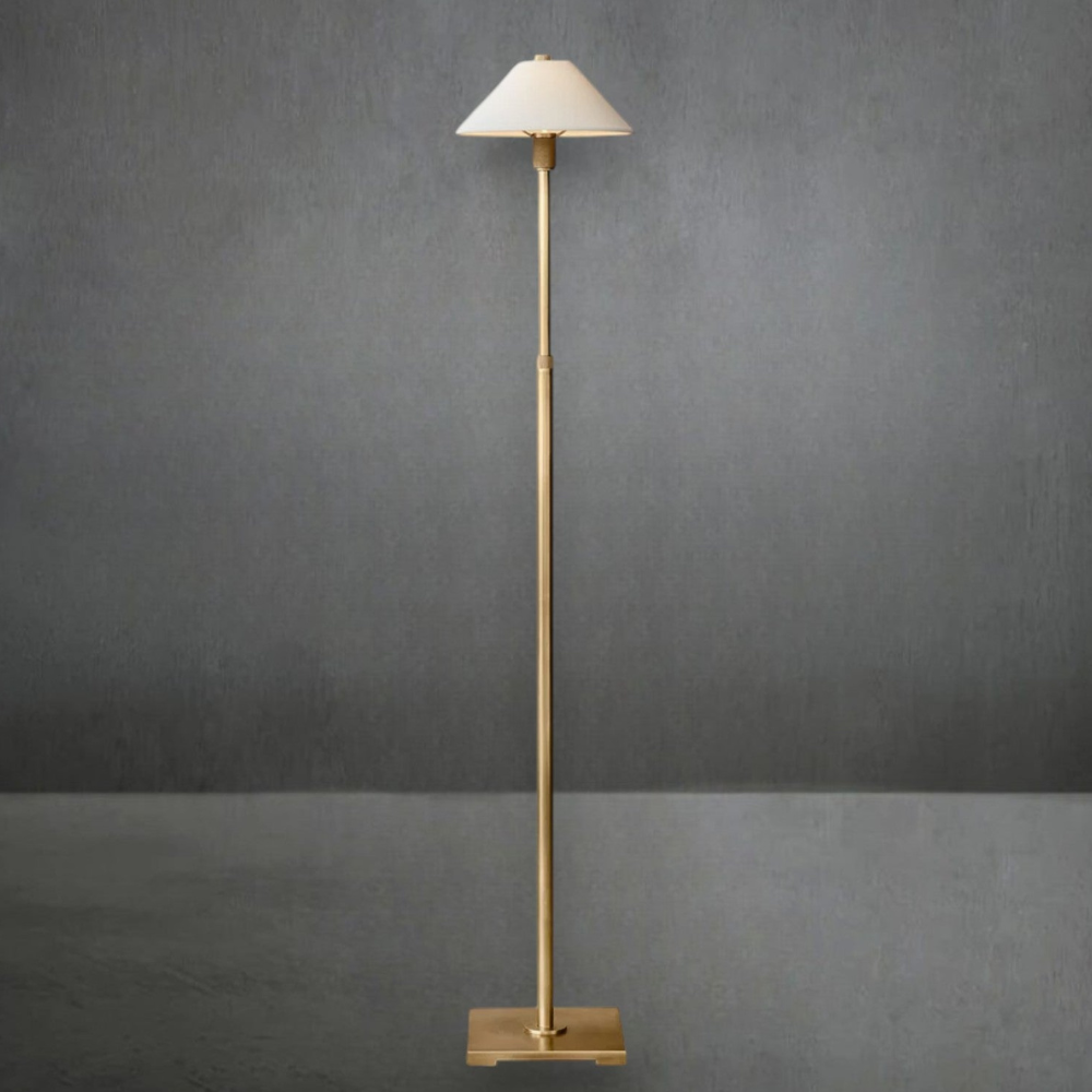 Lampadaire réglable avec structure télescopique en acier - Industriel minimaliste