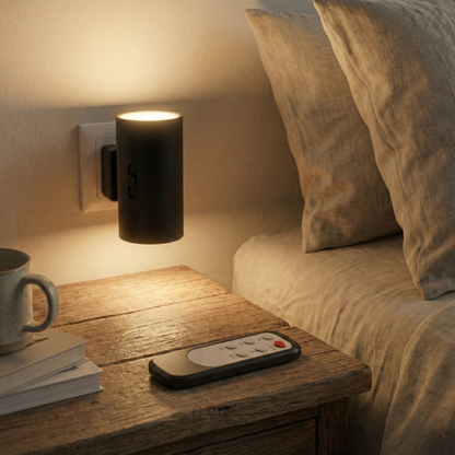 Plug In LED Night Light Wall Sconce - Dual Direction Cylinder