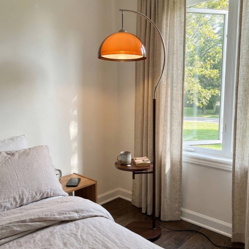 Modern Floor Lamp for Bedroom and Living Room - Mid-Century Retro Design