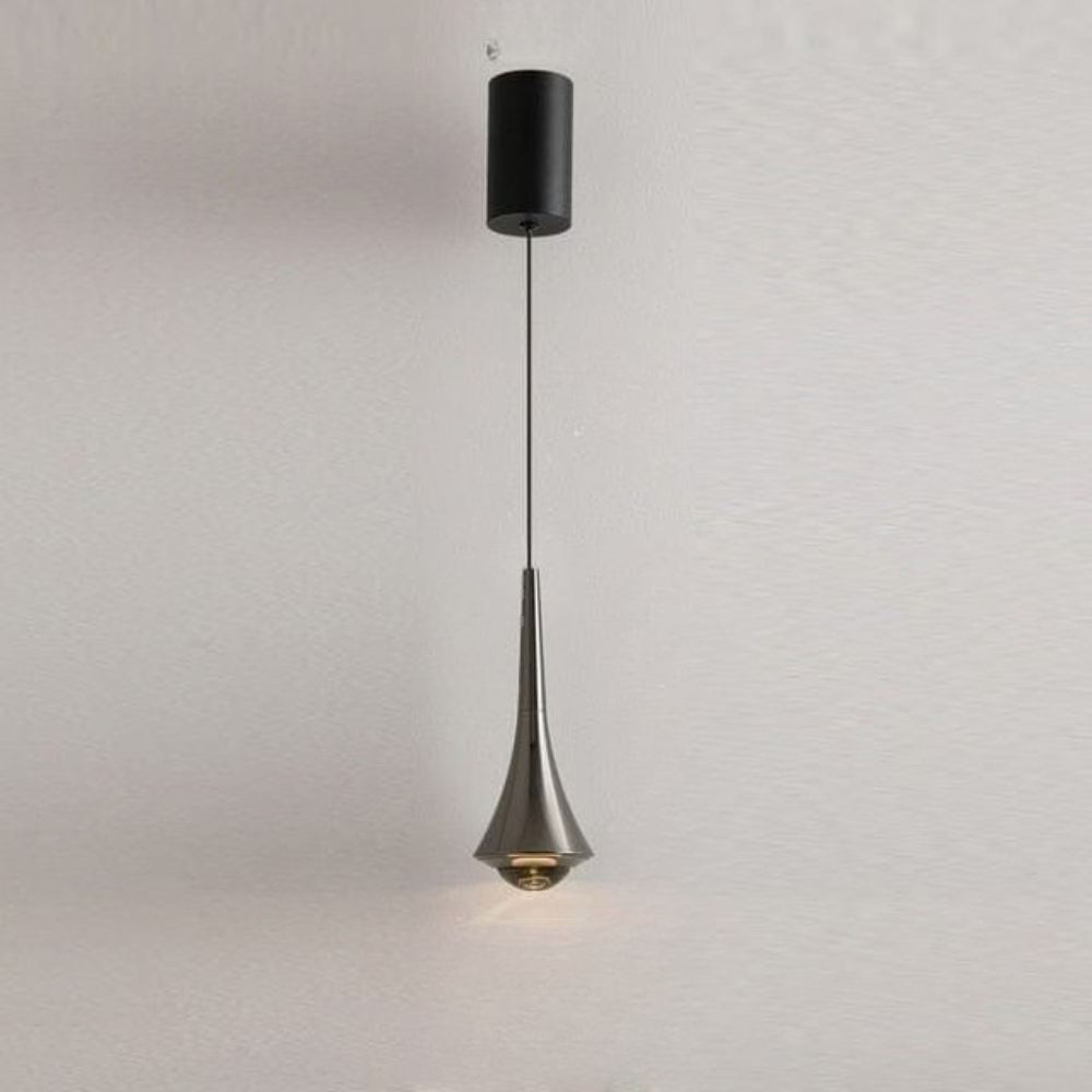Teardrop Aluminium-Hängeleuchte mit Glasfuß – Modernes Wassertropfen-Design
